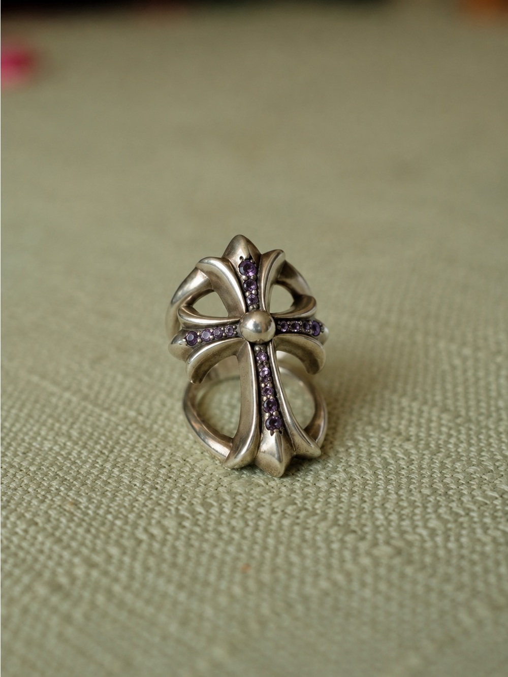 Chrome Hearts Infinity Ring – Amethyst